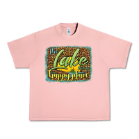 Salmon the lake is my happy place Urban Heavy Tee - HRA Design Shop