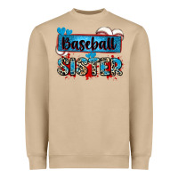 Mushroom baseball sister with leopard Heavyweight Sweatshirt - Zillion Design Studio