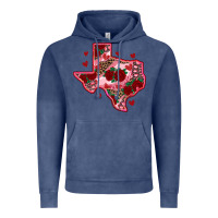Valentine' S Day Texas Map With Roses Vintage Hoodie | Teevron