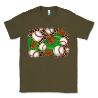 Army Green baseball glove background Classic Tee - JahusDesignShop