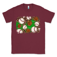 Burgundy baseball glove background Classic Tee - JahusDesignShop