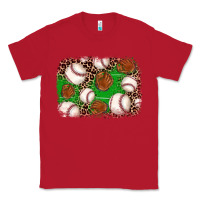 Red baseball glove background Classic Tee - JahusDesignShop