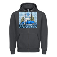 Smoke hello winter snowman truck Zipper Hoodie - AdoDesignShop