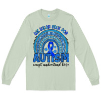 Matcha we wear blue for autism accept understand love Long Sleeve Tee - Artiststas