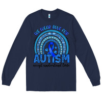 Navy we wear blue for autism accept understand love Long Sleeve Tee - Artiststas