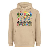 Mushroom 100 days of embracing differences Heavyweight Hoodie - MaliasSmallBusiness