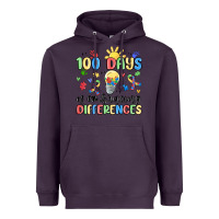 Plum 100 days of embracing differences Heavyweight Hoodie - MaliasSmallBusiness