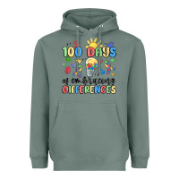 Sage 100 days of embracing differences Heavyweight Hoodie - MaliasSmallBusiness