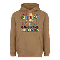 Toasted Coconut 100 days of embracing differences Heavyweight Hoodie - MaliasSmallBusiness