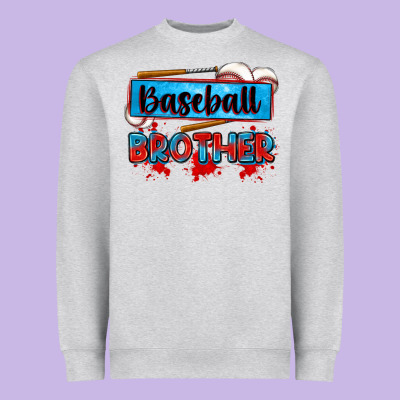 Baseball Brother Heavyweight Sweatshirt Designed By Zillion Design Studio
