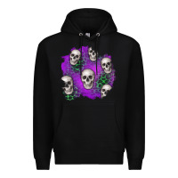 Black halloween patch 2 Premium Hoodie - BundleAndBundleShop