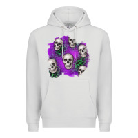 Dove Grey halloween patch 2 Premium Hoodie - BundleAndBundleShop