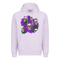 Lilac halloween patch 2 Premium Hoodie - BundleAndBundleShop