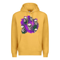 Mustard halloween patch 2 Premium Hoodie - BundleAndBundleShop