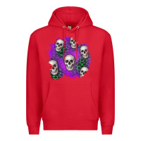 Red halloween patch 2 Premium Hoodie - BundleAndBundleShop