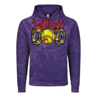 Cloud Purple softball dad Vintage Hoodie - Zillion Design Studio