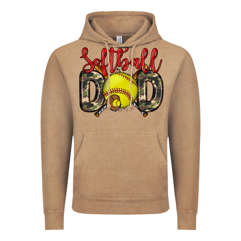 Softball Dad Vintage Hoodie by Zillion Design Studio | Teevron