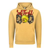 Vintage Mustard softball dad Vintage Hoodie - Zillion Design Studio