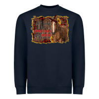 Navy all i want for christmas is a horse Heavyweight Sweatshirt - RanaPortraitStore