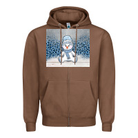 Chestnut winter snowman Zipper Hoodie - AdoDesignShop