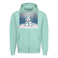 Seafoam winter snowman Zipper Hoodie - AdoDesignShop