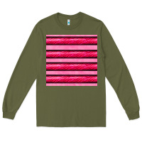 Army Green valentines day zebra stripes seamless pattern Long Sleeve Tee - BundleAndBundleShop