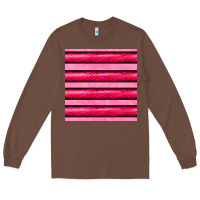 Chestnut valentines day zebra stripes seamless pattern Long Sleeve Tee - BundleAndBundleShop