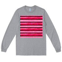 Heather Grey valentines day zebra stripes seamless pattern Long Sleeve Tee - BundleAndBundleShop