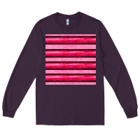 Plum valentines day zebra stripes seamless pattern Long Sleeve Tee - BundleAndBundleShop