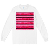 White valentines day zebra stripes seamless pattern Long Sleeve Tee - BundleAndBundleShop