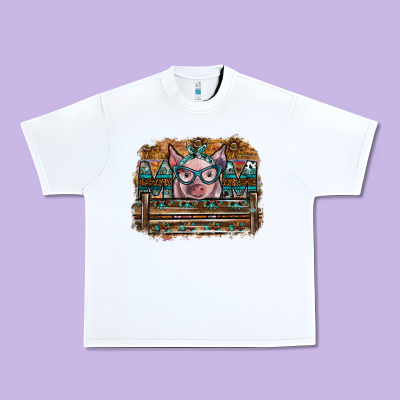 Mom Pig Urban Heavy Tee Designed By Sublimationcraftshop