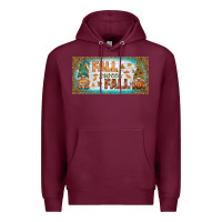 Burgundy fall sweet fall license plate Premium Hoodie - BundleAndBundleShop