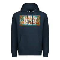 Navy fall sweet fall license plate Premium Hoodie - BundleAndBundleShop