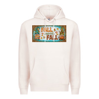 Pale Pink fall sweet fall license plate Premium Hoodie - BundleAndBundleShop
