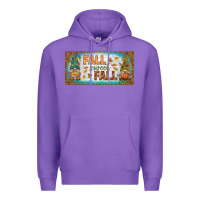 Purple fall sweet fall license plate Premium Hoodie - BundleAndBundleShop