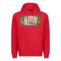 Red fall sweet fall license plate Premium Hoodie - BundleAndBundleShop