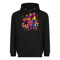 Black support drag pride Heavyweight Hoodie - MaliasSmallBusiness
