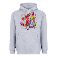 Heather Grey support drag pride Heavyweight Hoodie - MaliasSmallBusiness
