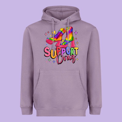 Support Drag Pride Heavyweight Hoodie Designed By Maliassmallbusiness