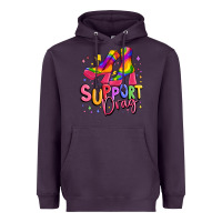 Plum support drag pride Heavyweight Hoodie - MaliasSmallBusiness