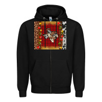 Black texas christmas tumbler Zipper Hoodie - AdoDesignShop