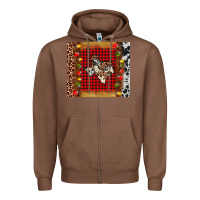 Chestnut texas christmas tumbler Zipper Hoodie - AdoDesignShop