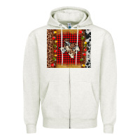 Oatmeal Heather texas christmas tumbler Zipper Hoodie - AdoDesignShop