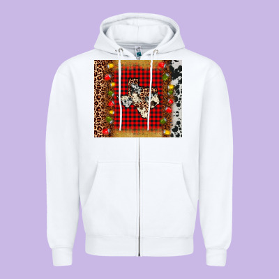 Texas Christmas Tumbler Zipper Hoodie Designed By Adodesignshop