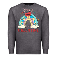 Charcoal Heather sorry girls mommy is valentine Premium Sweatshirt - MaliasSmallBusiness