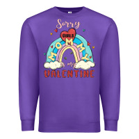 Purple sorry girls mommy is valentine Premium Sweatshirt - MaliasSmallBusiness