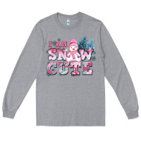 Heather Grey i am snow cute Long Sleeve Tee - AdoDesignShop