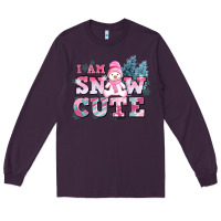 Plum i am snow cute Long Sleeve Tee - AdoDesignShop