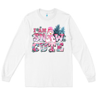 White i am snow cute Long Sleeve Tee - AdoDesignShop