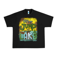 Black let's go jump in the lake Urban Heavy Tee - HRA Design Shop